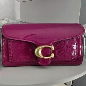 SOLD- Coach Tabby 20 in Signature Patent Leather Magenta